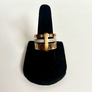 Gold-Plated Triple Stack Ring